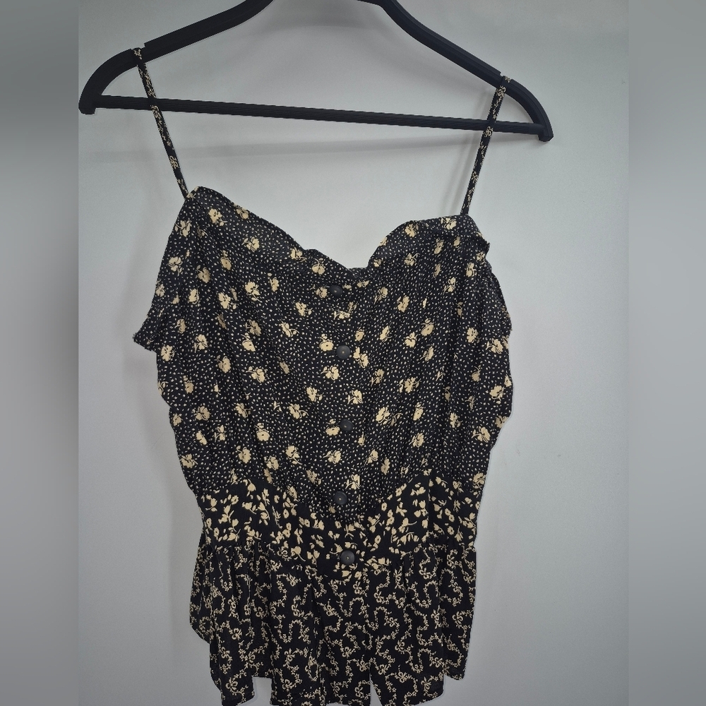 Betsey Johnson y2k Vintage 90s Rare Floral and Bow Black and Cream Patterned Set - Picture 3 of 16